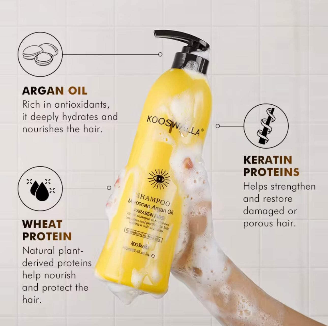KOOSWALLA Moroccan Argan oil shampoo
