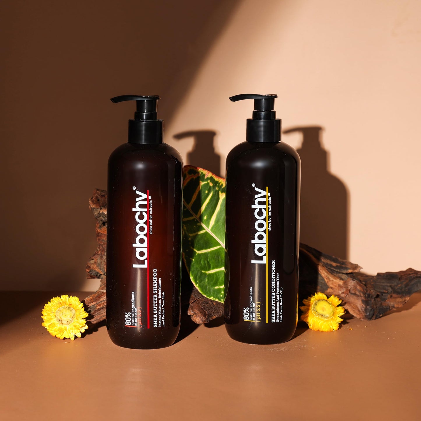 Labochy Shea Butter Shampoo 80% Natural Ingredients size 500ml