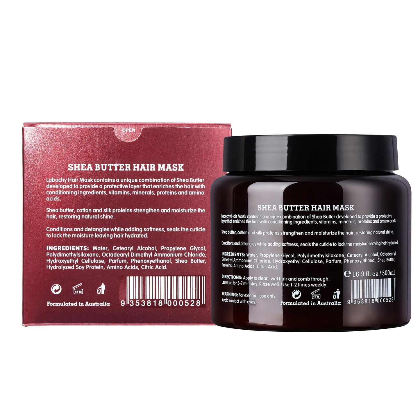Labochy Shea Butter Hair Mask 80% natural Ingredents 500ml