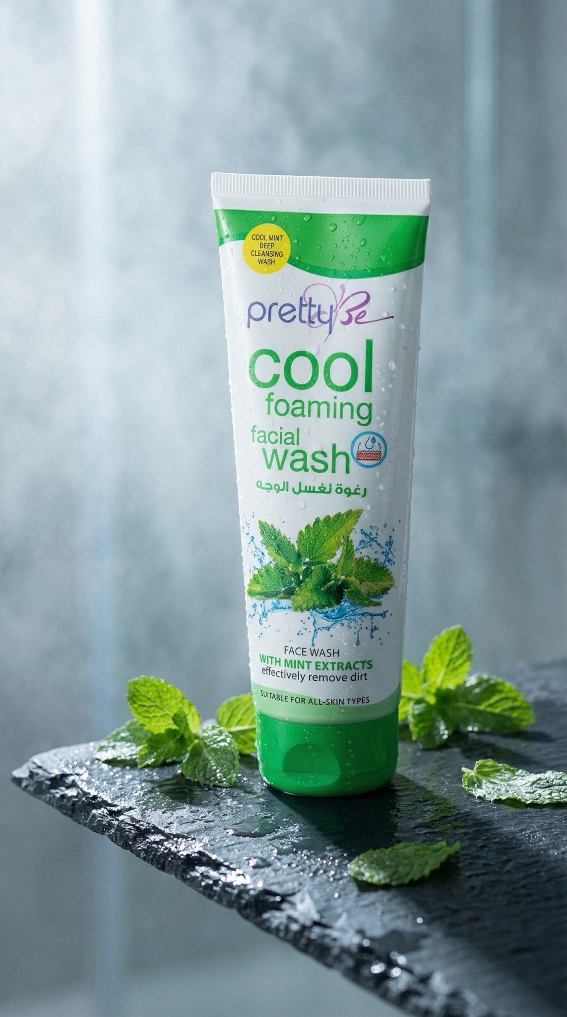 Cool Foaming Facial Wash | Pretty Be | Buy Online UAE | liffluxe.com